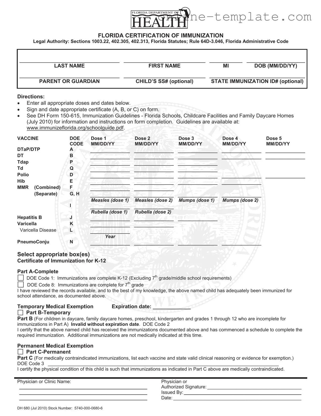 Free 680 PDF Template
