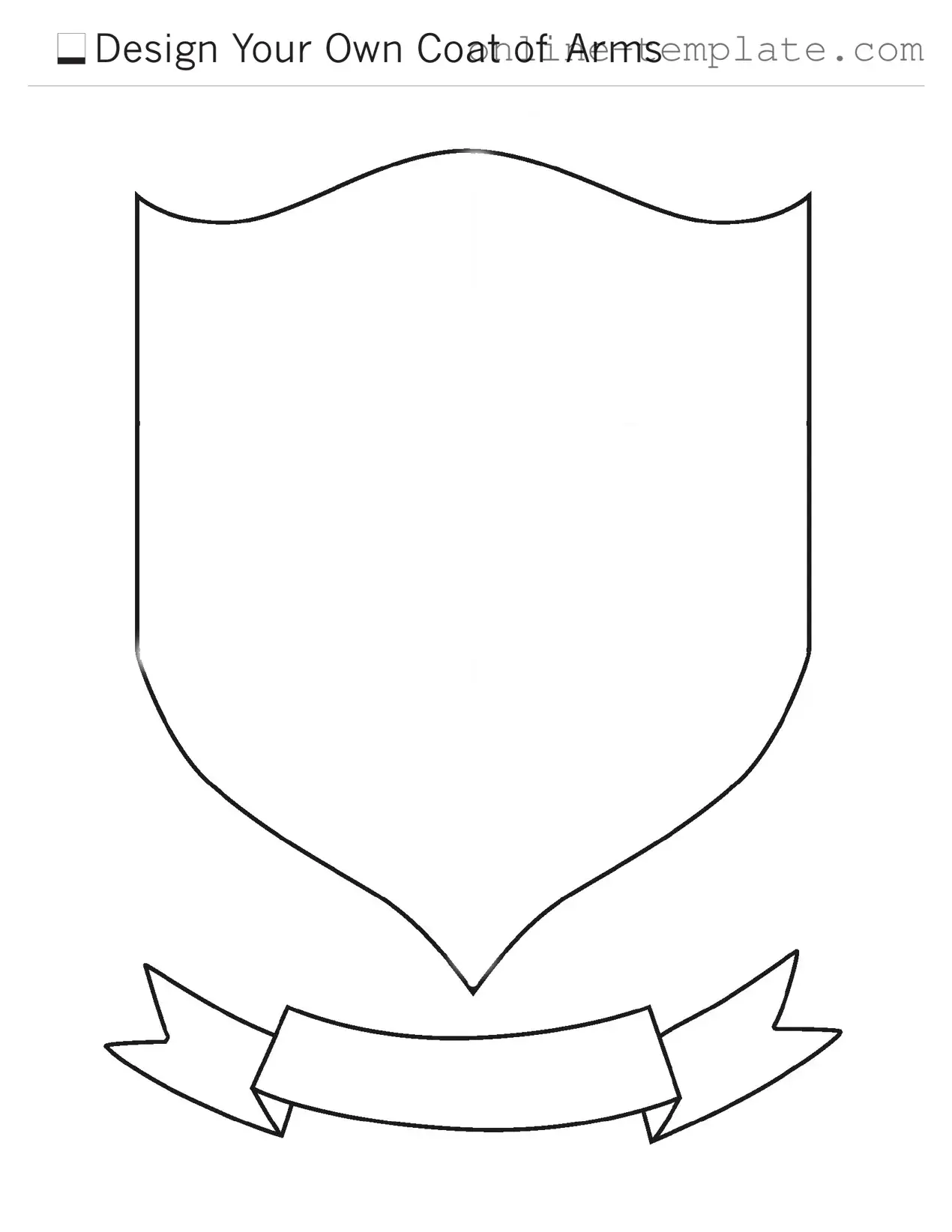 Free Coat Of Arms PDF Template
