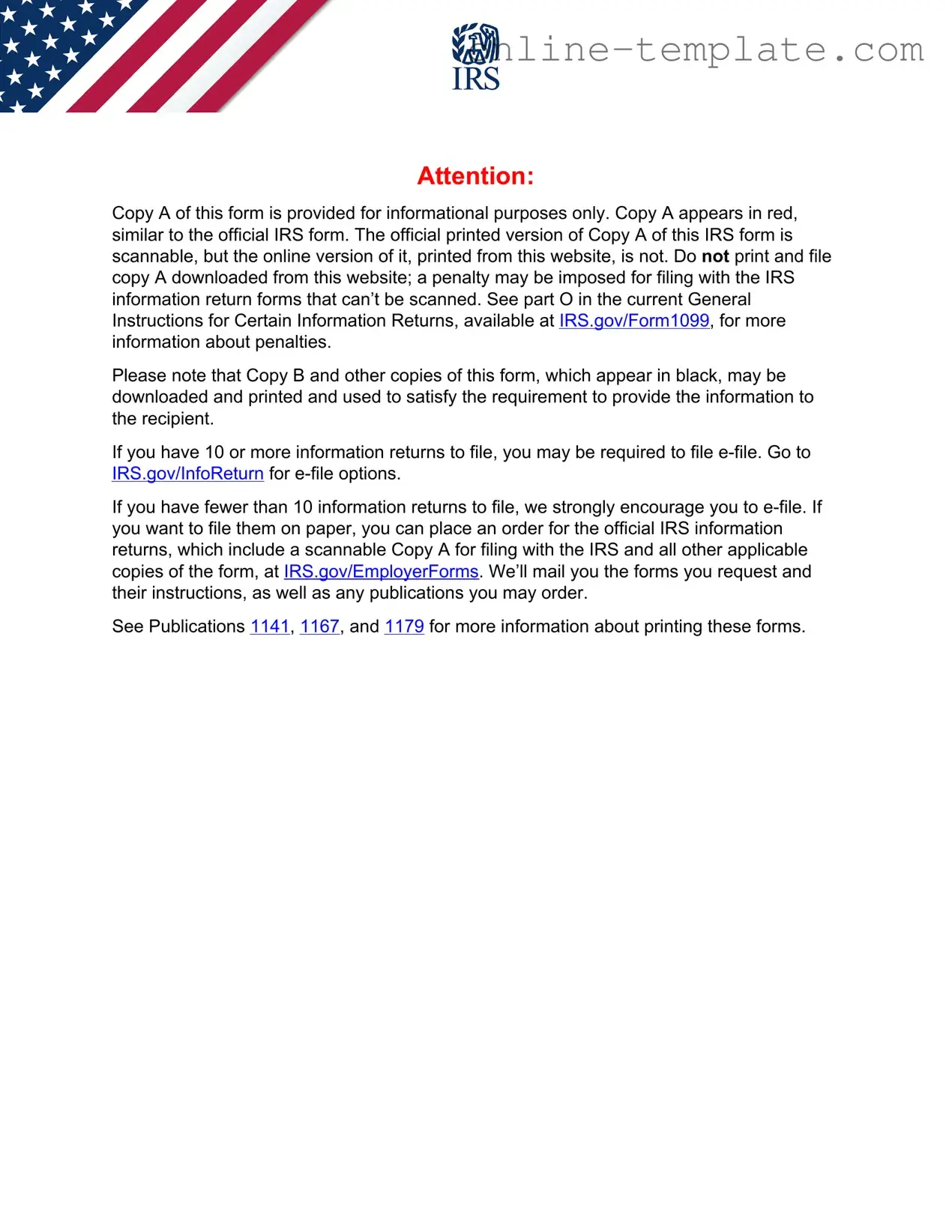 Free IRS 1099-MISC PDF Template