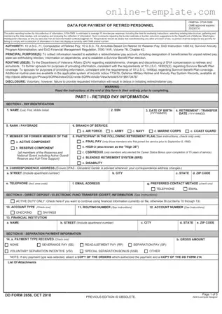Free DD 2656 PDF Template