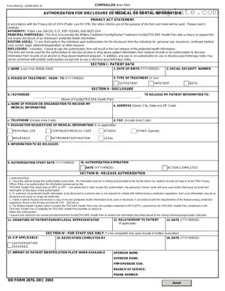 Free DD 2870 PDF Template