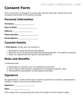 Official Consent Template