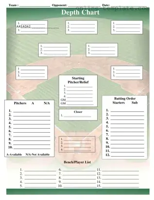 Free Baseball Field Lineup PDF Template