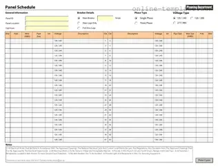 Free Electrical Panel Schedule PDF Template