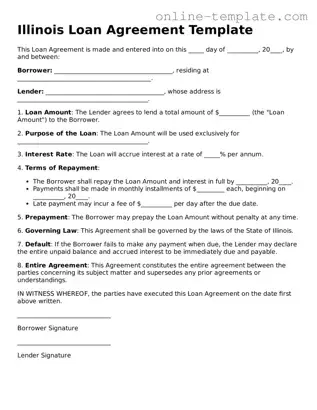 Attorney-Verified  Loan Agreement Template for Illinois