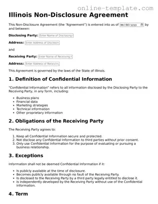 Attorney-Verified  Non-disclosure Agreement Template for Illinois