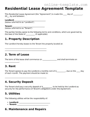 Official Lease Agreement Template