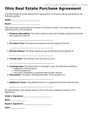 Attorney-Verified  Real Estate Purchase Agreement Template for Ohio