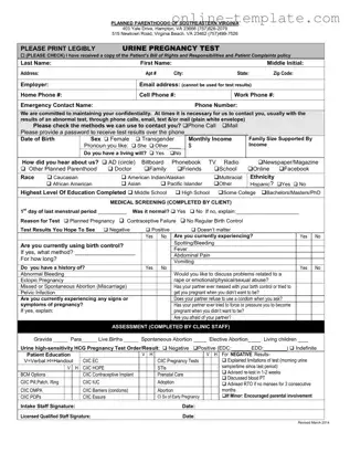 Free Planned Parenthood Proof PDF Template