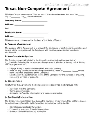 Attorney-Verified  Non-compete Agreement Template for Texas