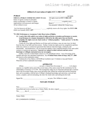 Free Ucc 1 308 PDF Template